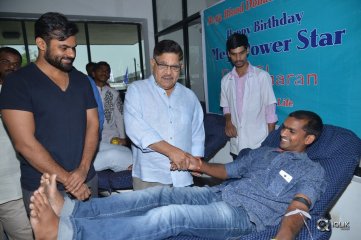 Ram Charan Birthday Celebrations At Chiranjeevi Blood Bank